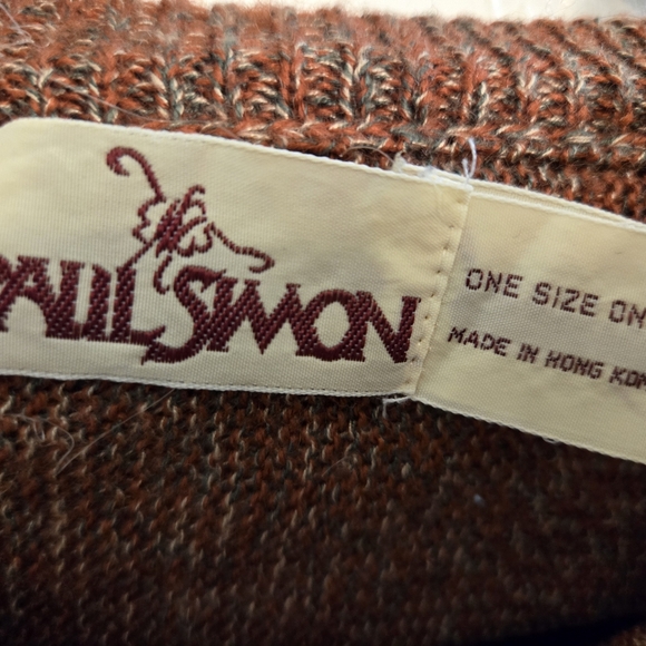 Vintage Paul Simon Pull Over Sweater One Size - Picture 2 of 2